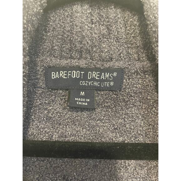 Barefoot Dreams CozyChic Light Open Front Sweater-Gray-Cozy Boucle Knit - Medium - Picture 3 of 12